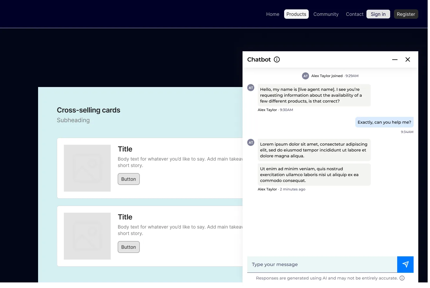 Transfer to human agent with preserved context