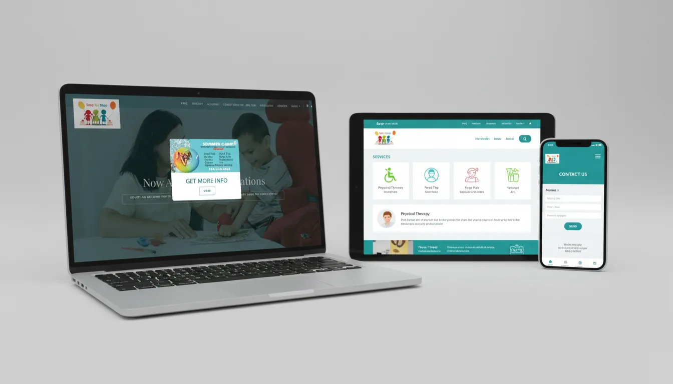 Step by Step PPEC website displayed on desktop, tablet, and mobile devices