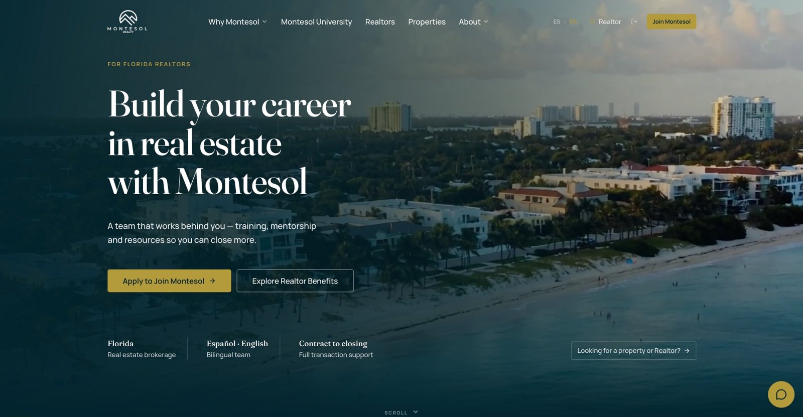 Montesol Realty home page: Build your career in real estate with Montesol