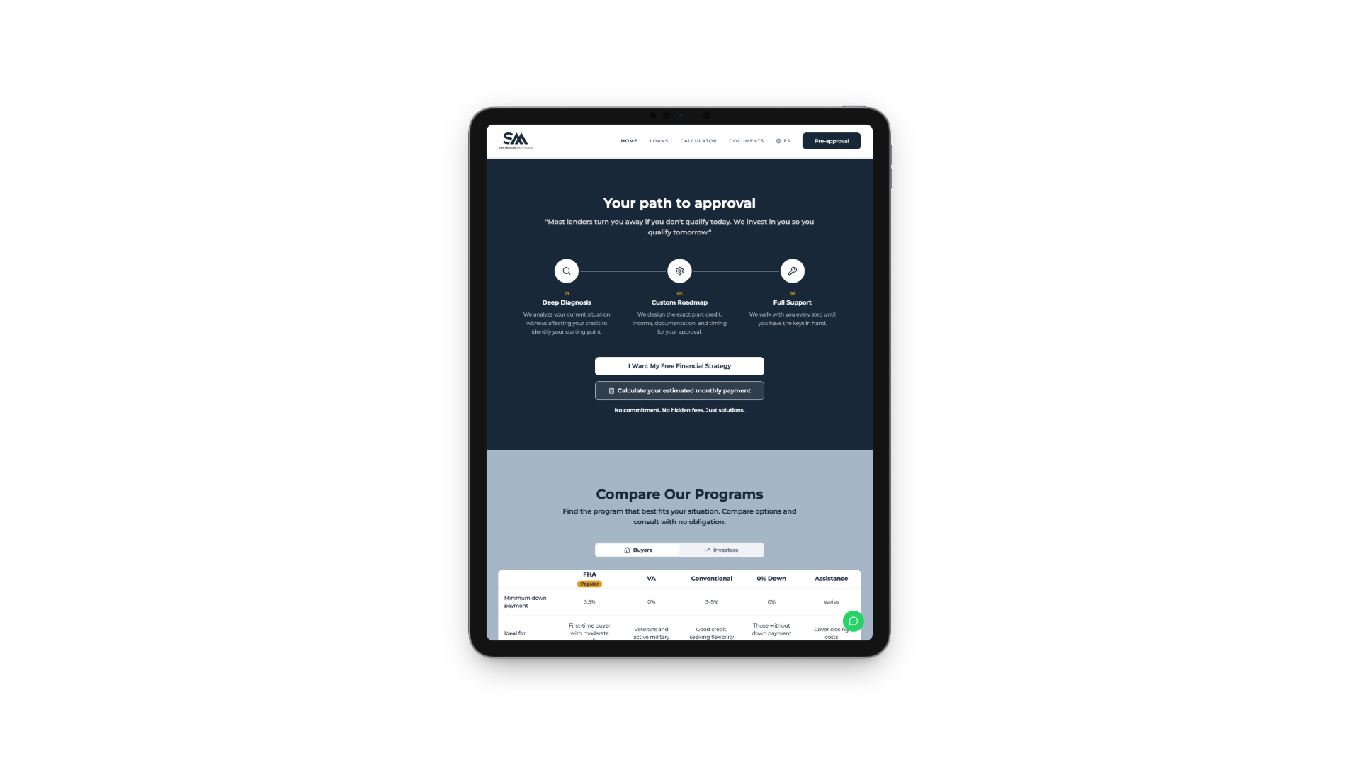 Your path to approval section